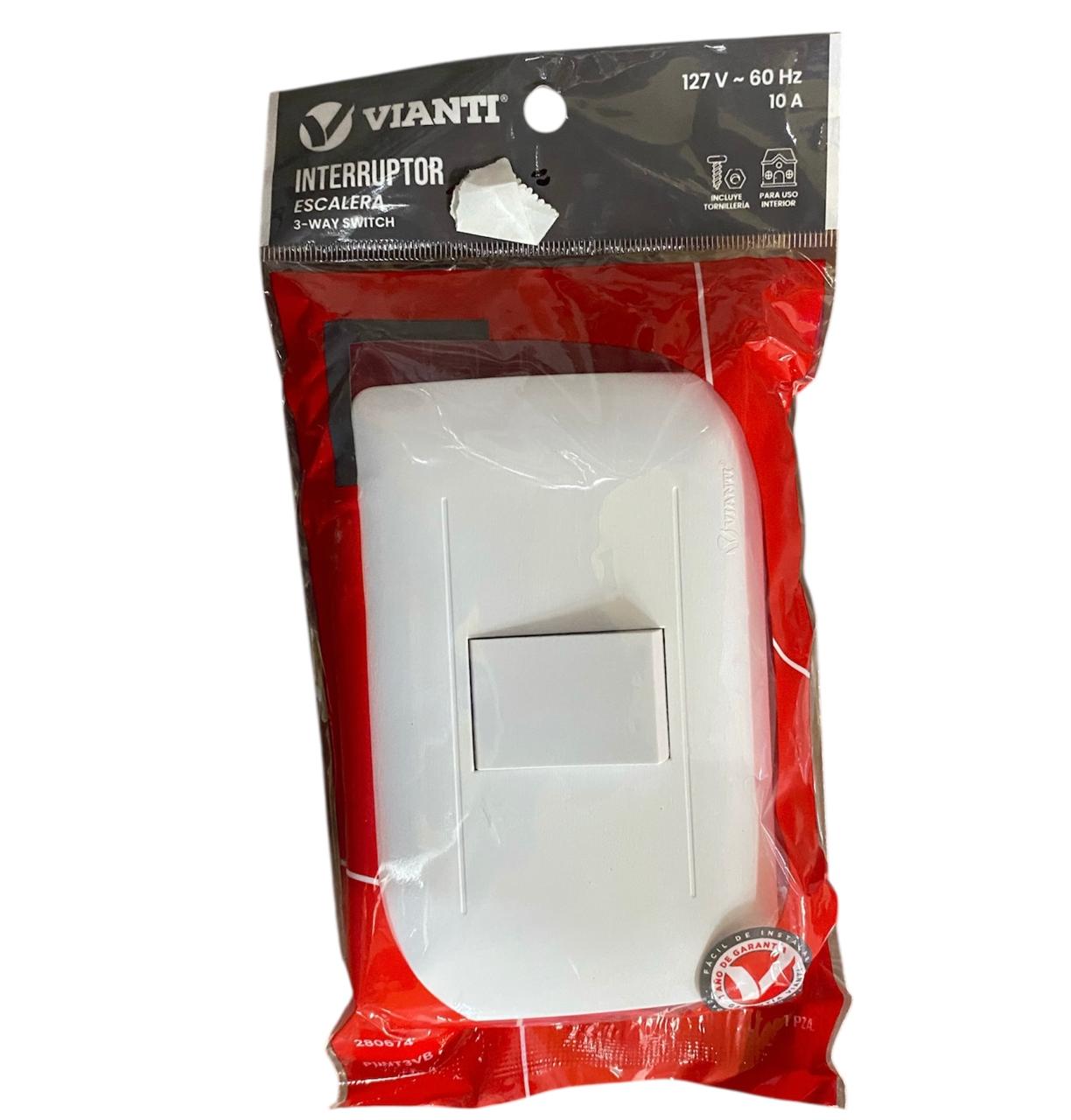 Apagador Escalera Con Placa Vianti